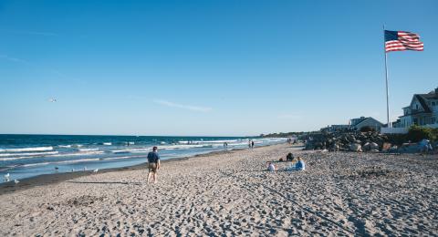 Jenness Beach in Rye, NH