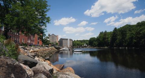 mills and water in Newmarket, NH