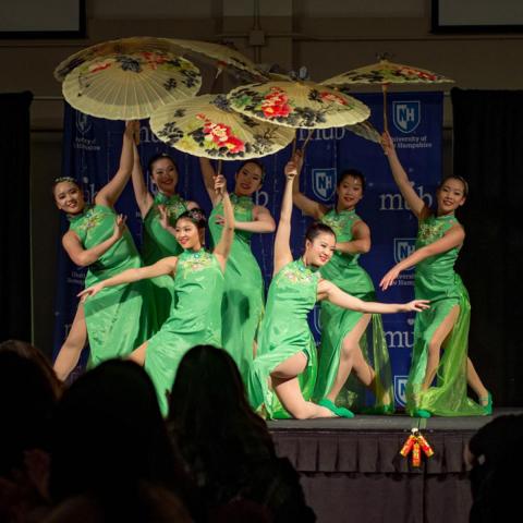 Students performing cultural dance at the MUB
